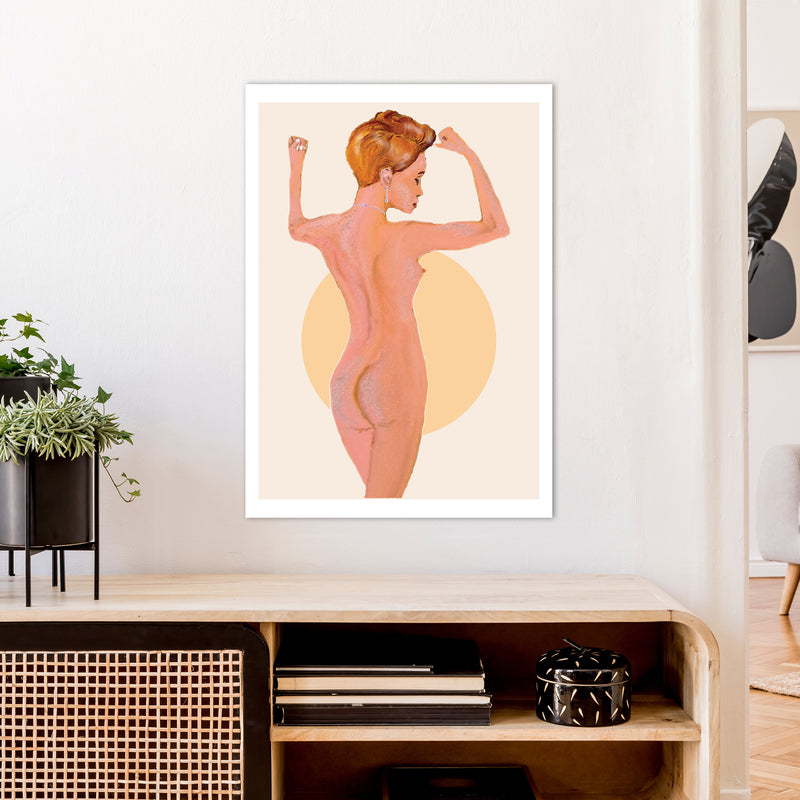 Nude Woman  Art Print by Pixy Paper A1 Black Frame