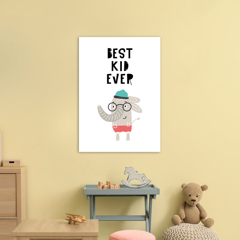 Best Kid Ever Animal Pop  Art Print by Pixy Paper A1 Black Frame