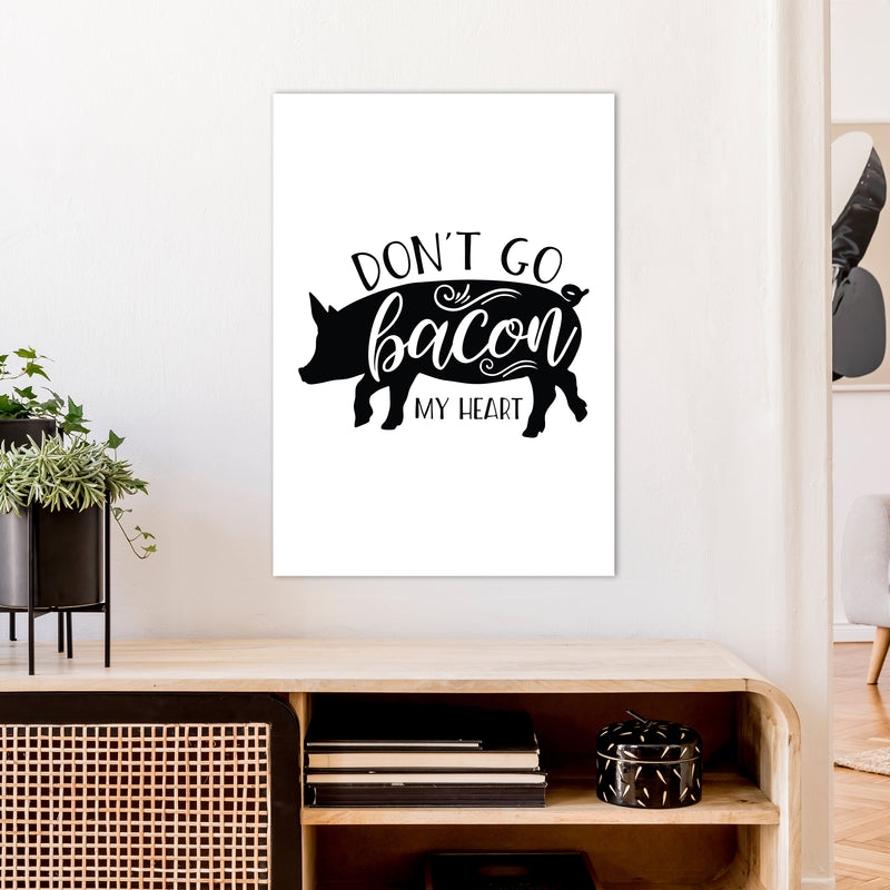 Don'T Go Bacon My Heart  Art Print by Pixy Paper A1 Black Frame