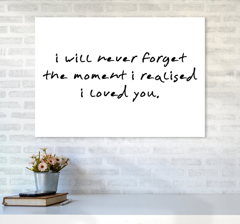I Will Never Forget  Art Print by Pixy Paper A1 Black Frame
