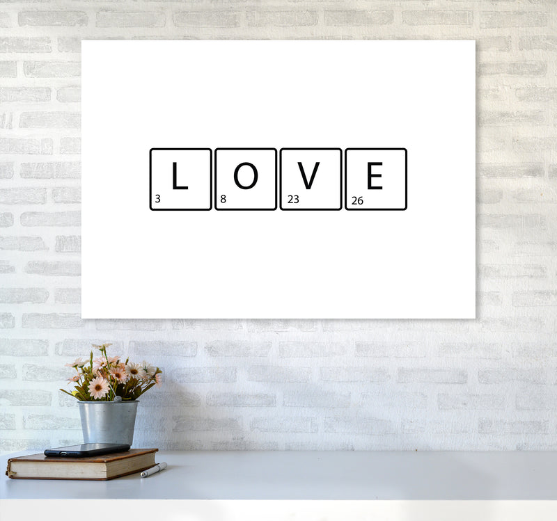 Love Letters  Art Print by Pixy Paper A1 Black Frame