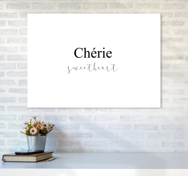 Cherie  Art Print by Pixy Paper A1 Black Frame