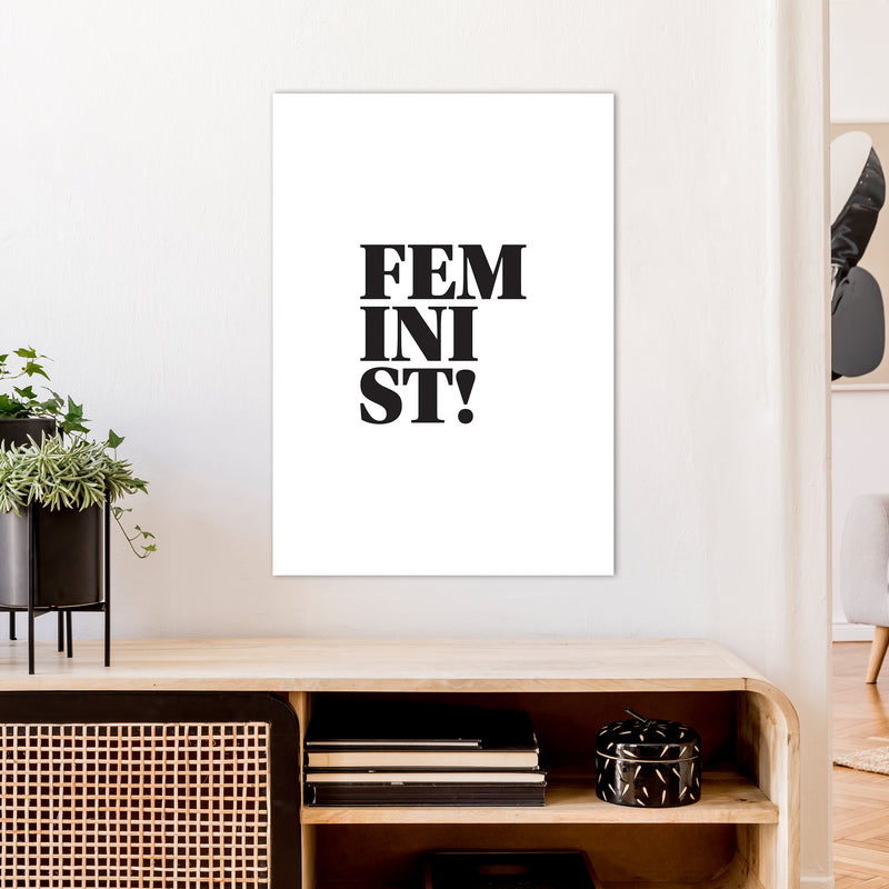 Feminist  Art Print by Pixy Paper A1 Black Frame