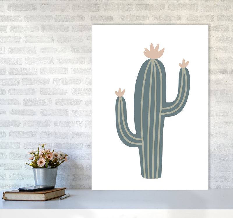 Inspired Natural Cactus Art Print by Pixy Paper A1 Black Frame