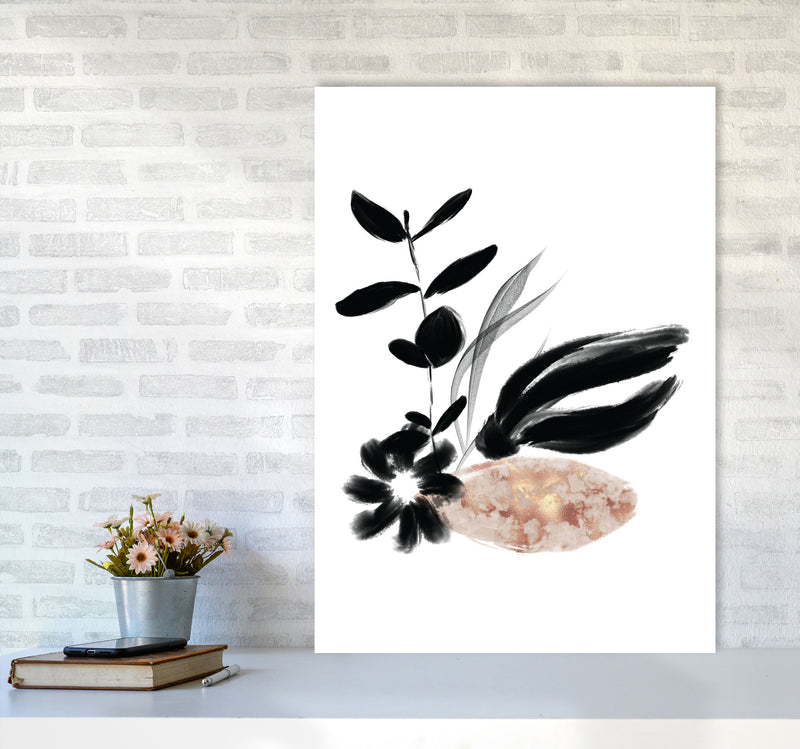 Delicate Floral 03 Art Print by Pixy Paper A1 Black Frame
