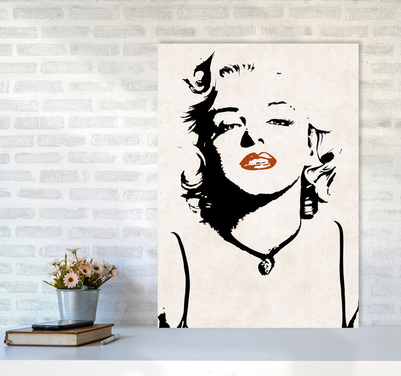 Autumn Marilyn abstract Art Print by Pixy Paper A1 Black Frame