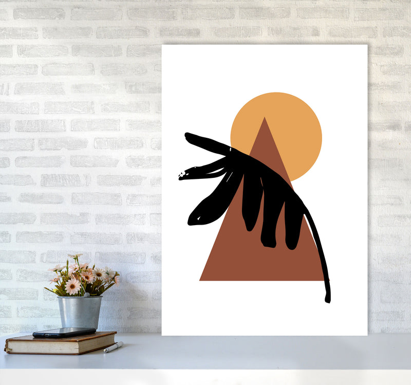 Autumn Siesta abstract Art Print by Pixy Paper A1 Black Frame