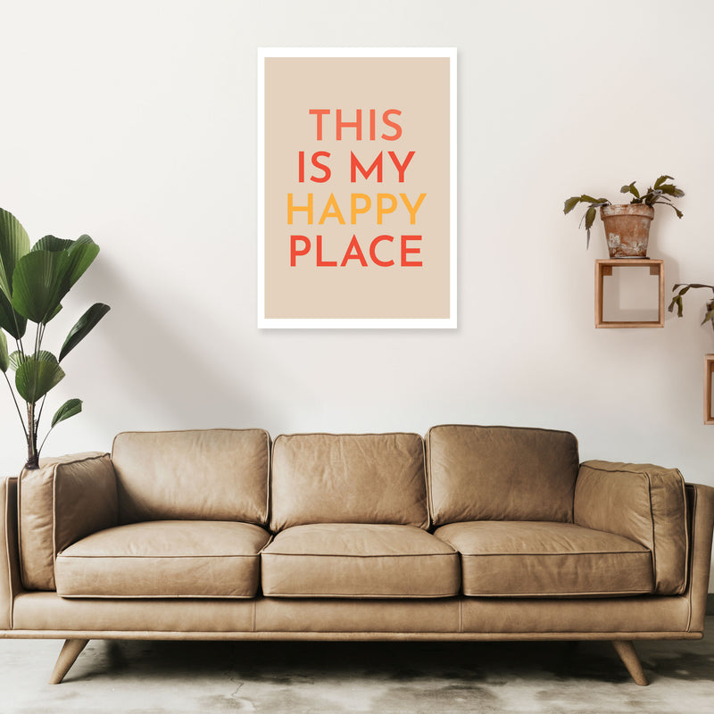 This is My Happy Place Art Print by Pixy Paper A1 Black Frame