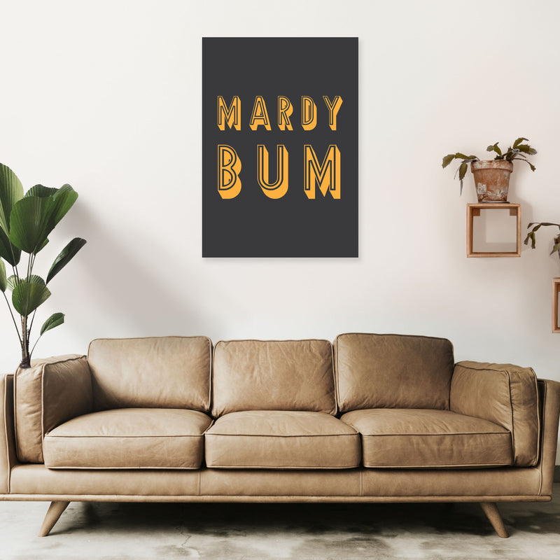Mardy Bum Art Print by Pixy Paper A1 Black Frame
