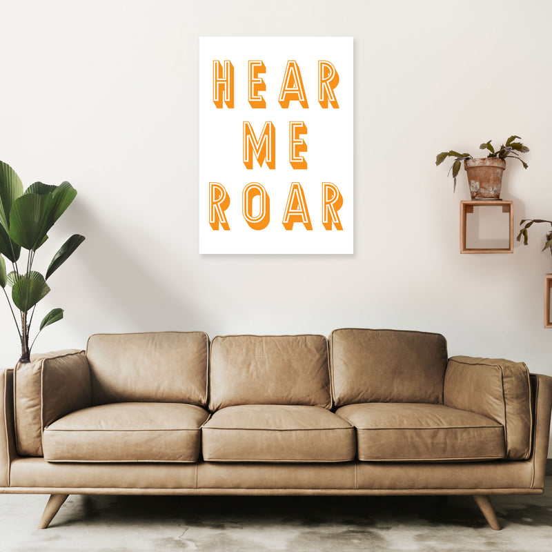 Hear Me Roar Art Print by Pixy Paper A1 Black Frame
