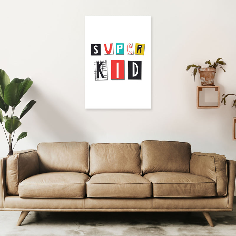 Super kid Art Print by Pixy Paper A1 Black Frame
