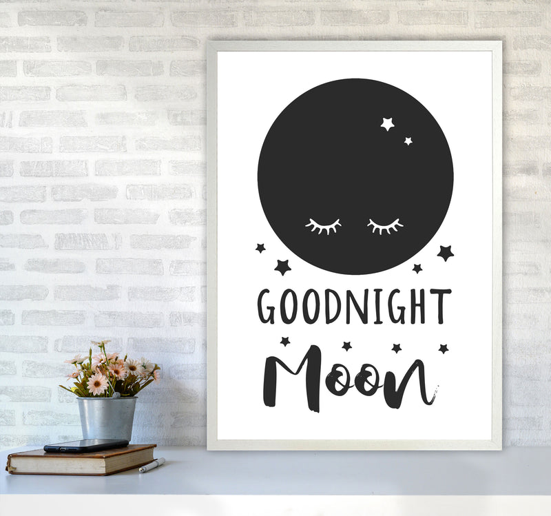Goodnight Moon Black Framed Nursey Wall Art Print A1 Oak Frame