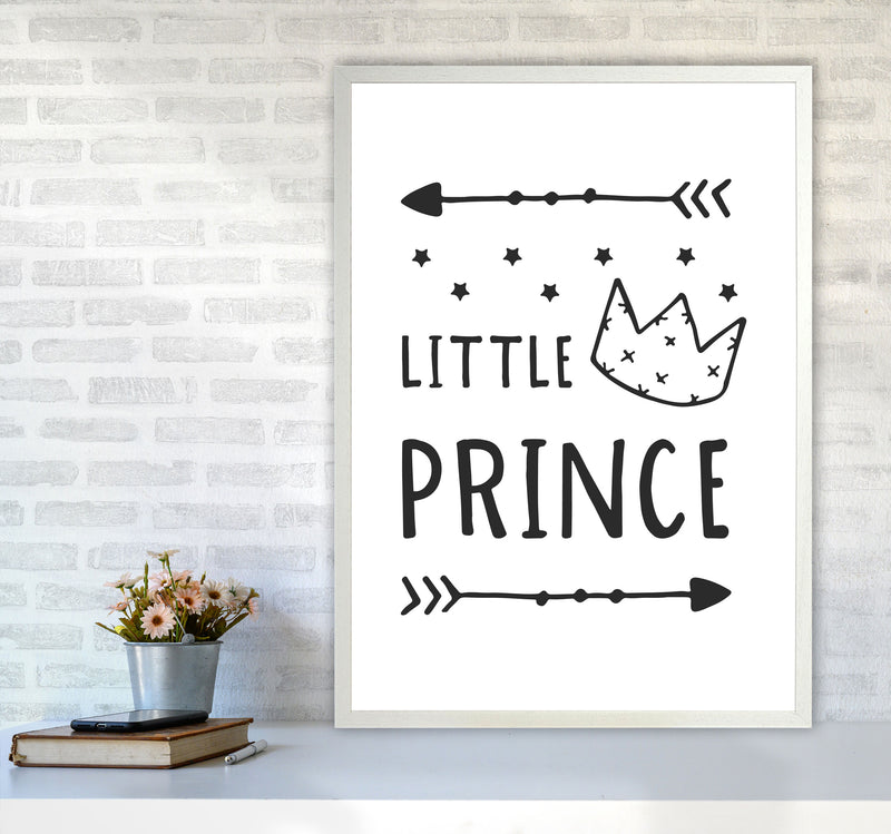 Little Prince Black Framed Nursey Wall Art Print A1 Oak Frame