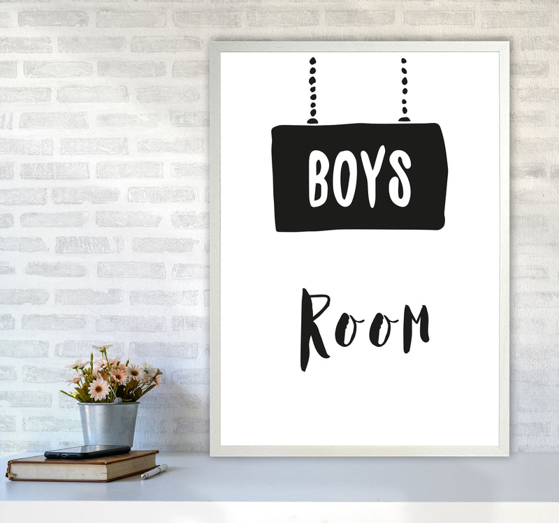Boys Room Black Framed Nursey Wall Art Print A1 Oak Frame