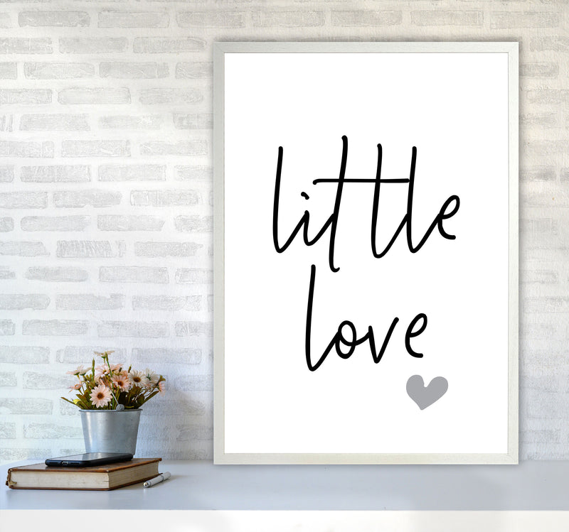 Little Love Framed Nursey Wall Art Print A1 Oak Frame