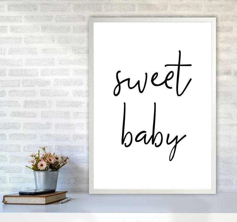 Sweet Baby Modern Print A1 Oak Frame