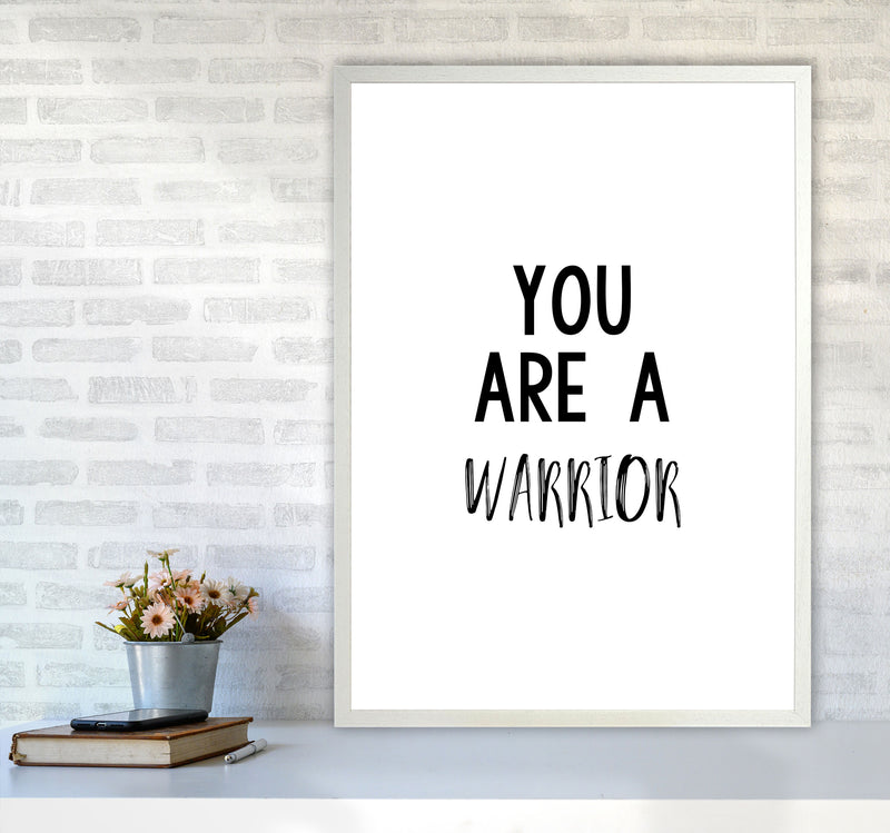 You Are A Warrior Modern Print A1 Oak Frame