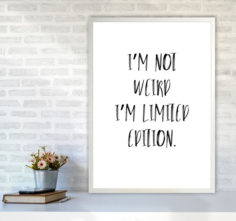 Limited Edition Framed Typography Wall Art Print A1 Oak Frame