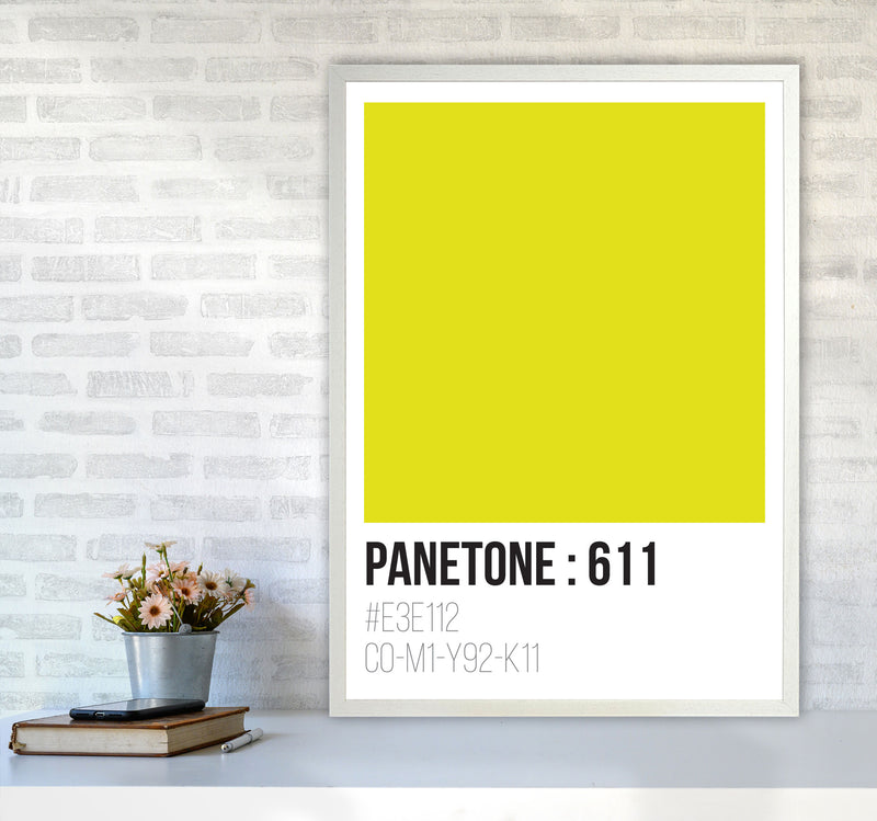 Panetone Colours 611 Modern Print A1 Oak Frame