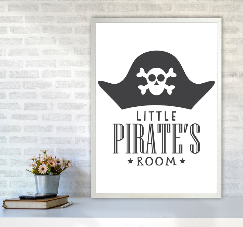 Little Pirates Room Framed Nursey Wall Art Print A1 Oak Frame