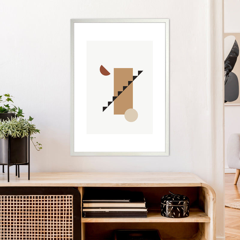 Mica Sand Stairs N22  Art Print by Pixy Paper A1 Oak Frame