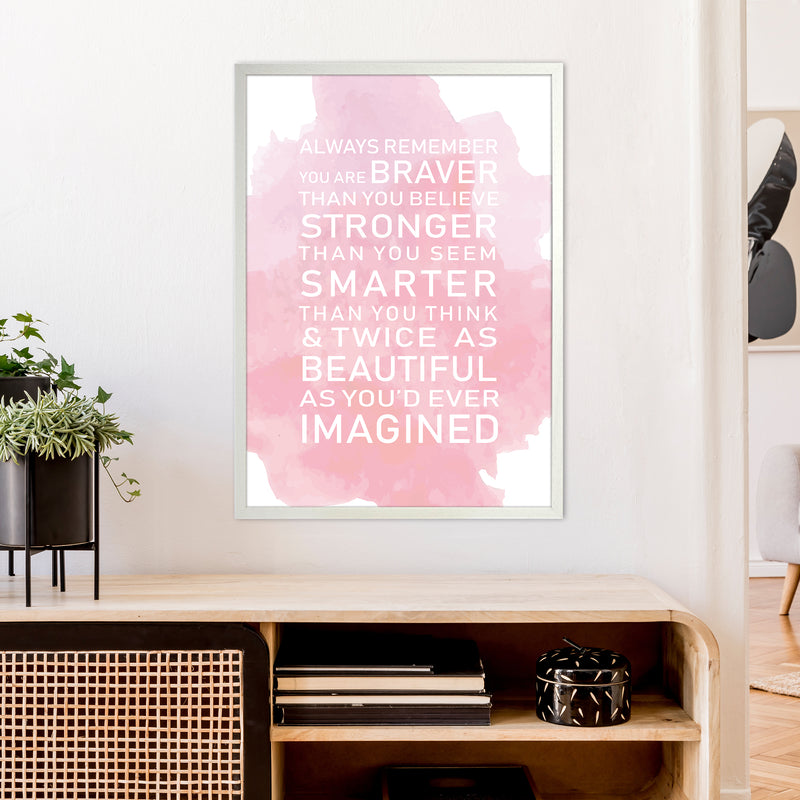 Smarter Than You Think Art Print by Pixy Paper A1 Oak Frame