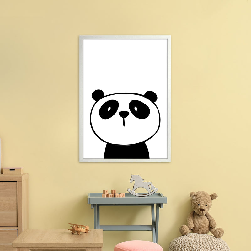 Panda  Art Print by Pixy Paper A1 Oak Frame