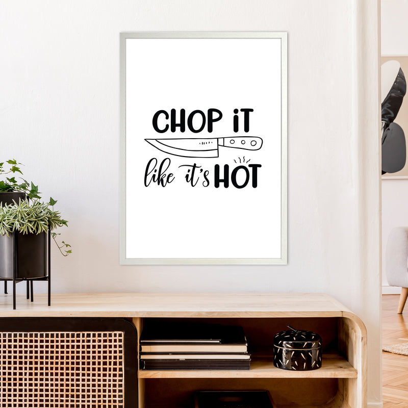 Chop It Like It'S Hot  Art Print by Pixy Paper A1 Oak Frame