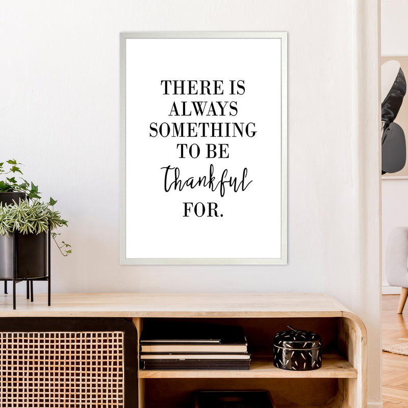 There Is Always Something  Art Print by Pixy Paper A1 Oak Frame