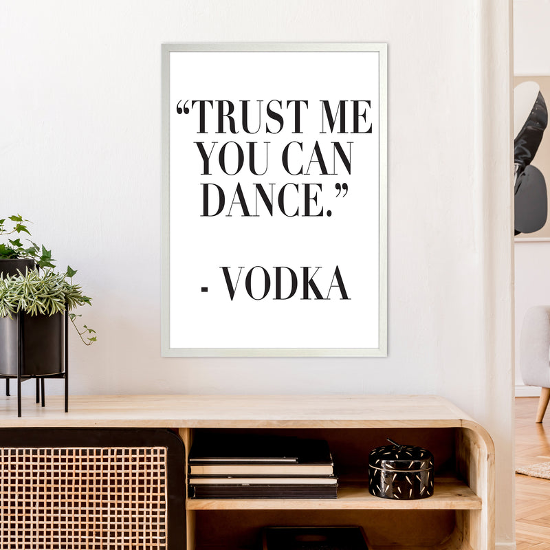 Trust Me You Can Dance  Art Print by Pixy Paper A1 Oak Frame