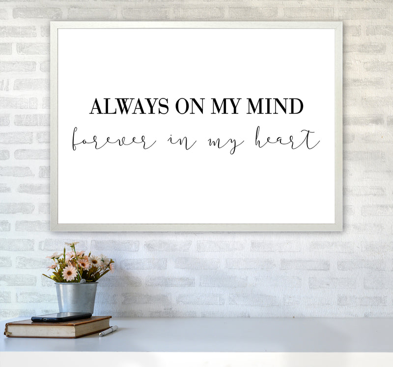 Always On My Mind  Art Print by Pixy Paper A1 Oak Frame