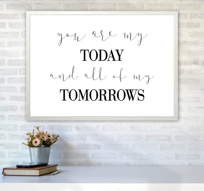 You Are My Today  Art Print by Pixy Paper A1 Oak Frame