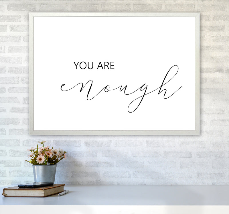 You Are Enough  Art Print by Pixy Paper A1 Oak Frame