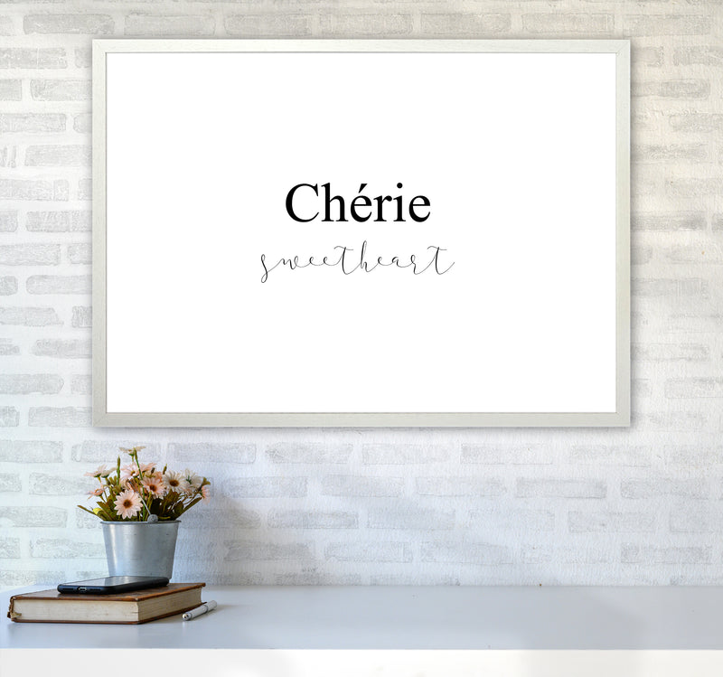 Cherie  Art Print by Pixy Paper A1 Oak Frame