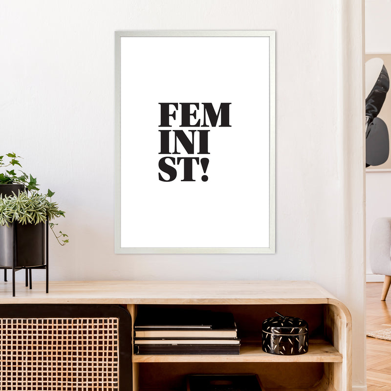 Feminist  Art Print by Pixy Paper A1 Oak Frame