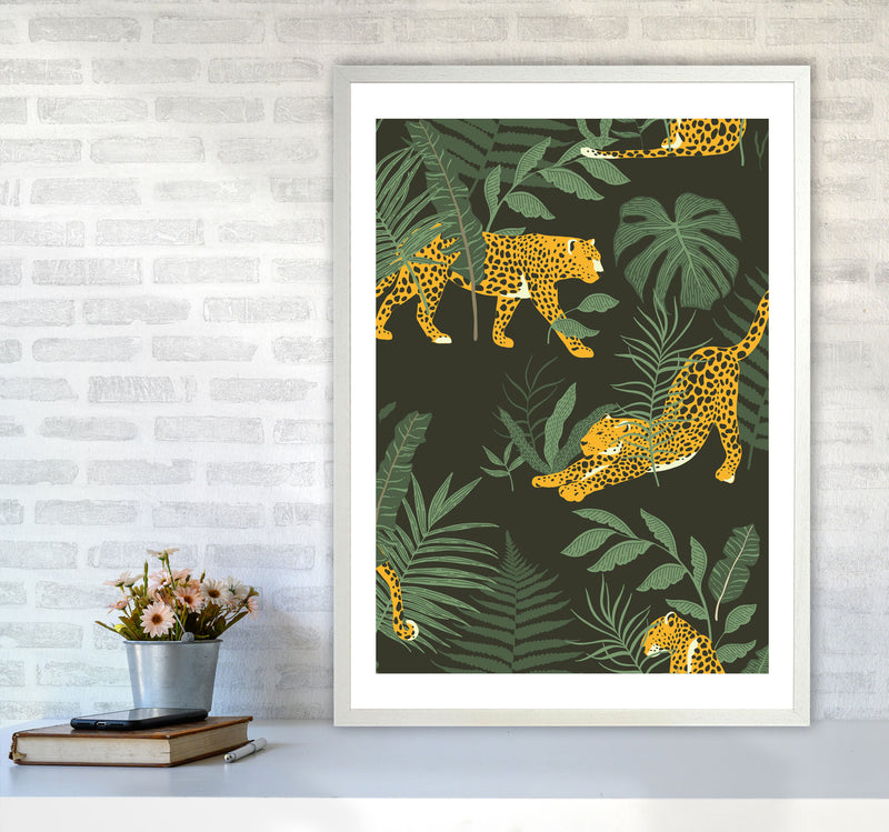 Wild Collection Cheetah Art Print by Pixy Paper A1 Oak Frame
