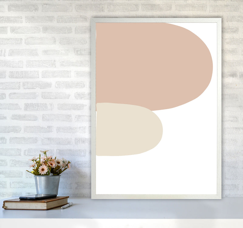 Inspired Side Stones Art Print by Pixy Paper A1 Oak Frame