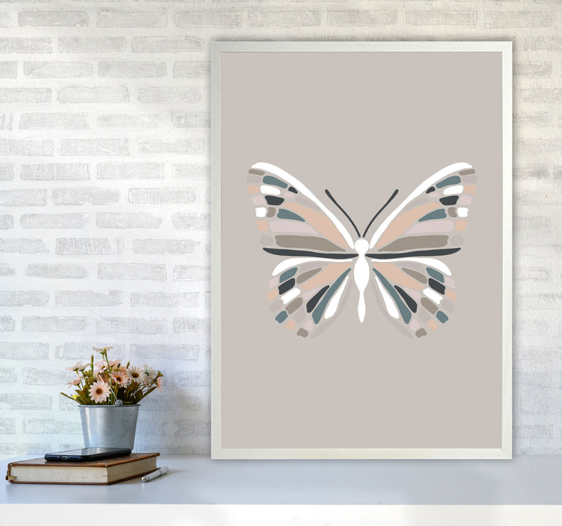 Inspired Butterfly Art Print by Pixy Paper A1 Oak Frame