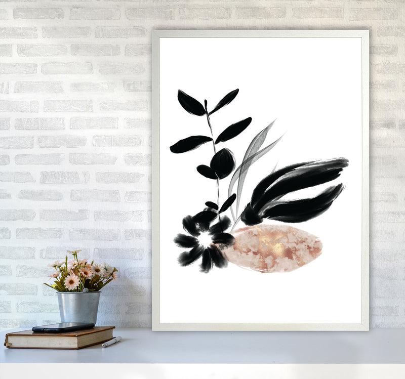Delicate Floral 03 Art Print by Pixy Paper A1 Oak Frame
