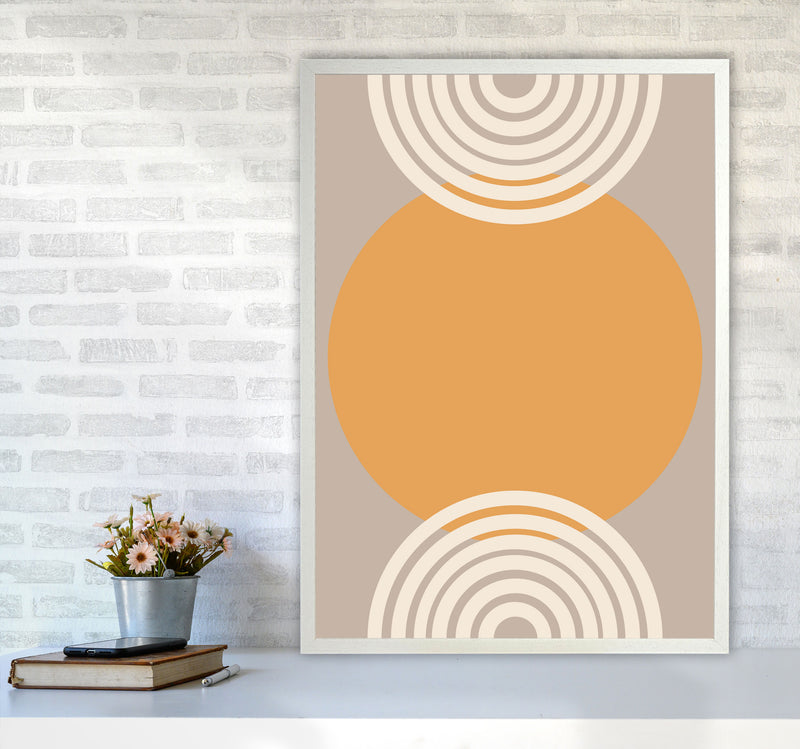 Autumn Orla abstract Art Print by Pixy Paper A1 Oak Frame