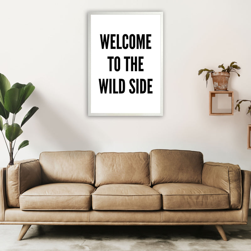 Welcome To The Wild Side Art Print by Pixy Paper A1 Oak Frame