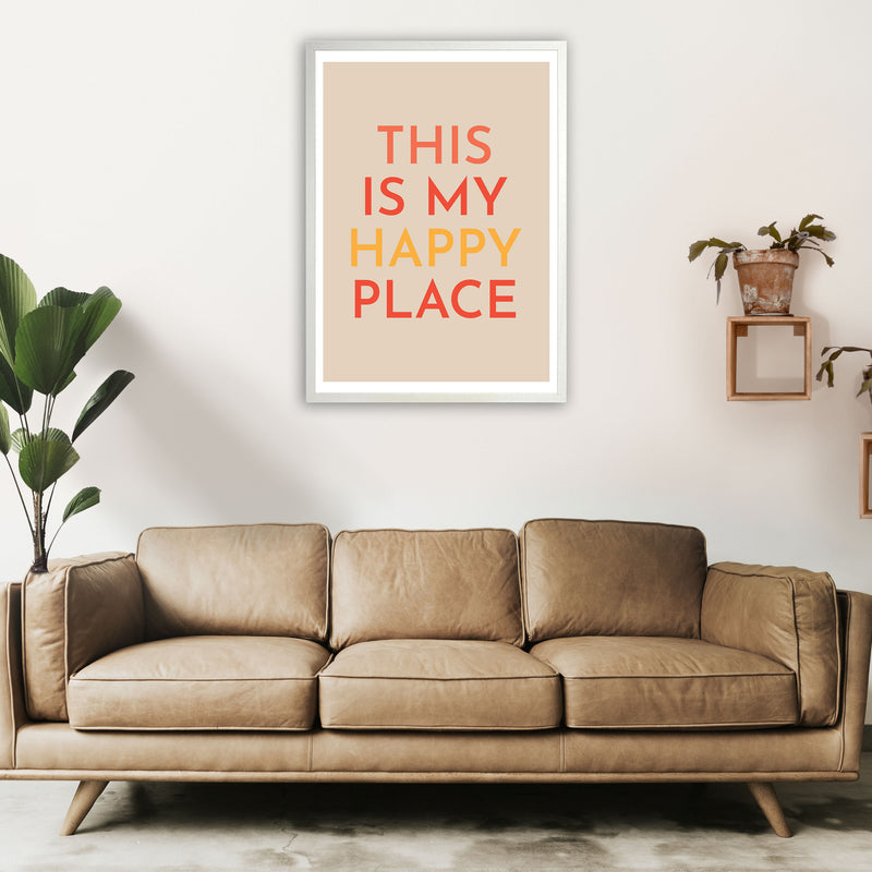 This is My Happy Place Art Print by Pixy Paper A1 Oak Frame