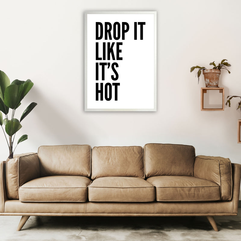Drop It Like It's Hot Art Print by Pixy Paper A1 Oak Frame