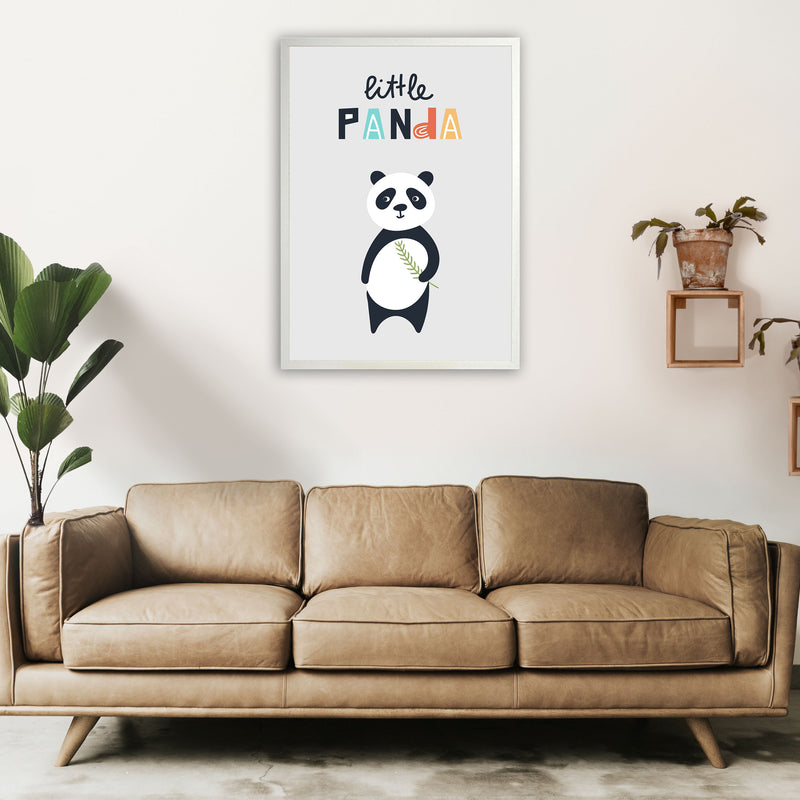 Little panda Art Print by Pixy Paper A1 Oak Frame