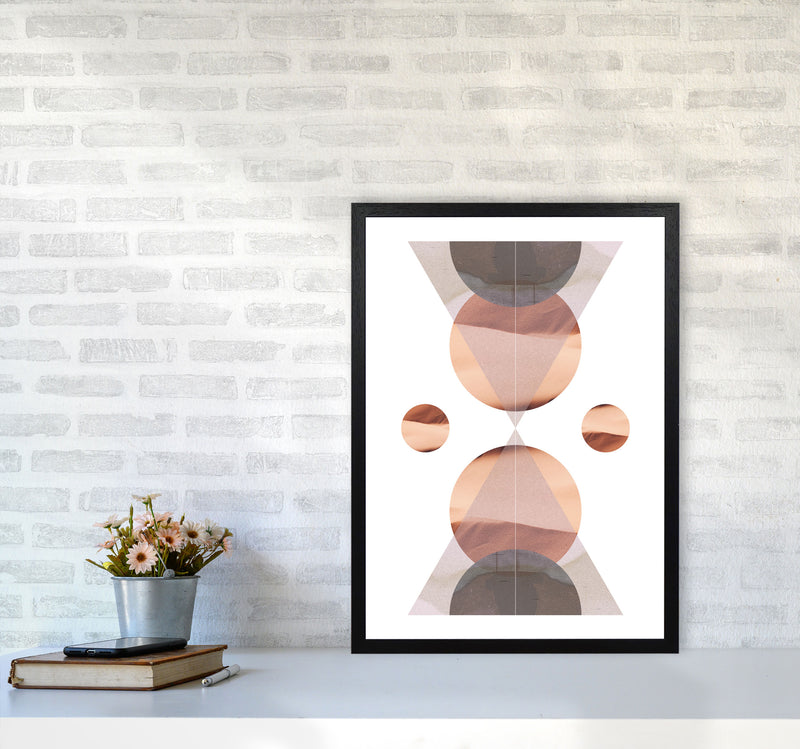 Abstract Sandstorm 1 Modern Print A2 White Frame