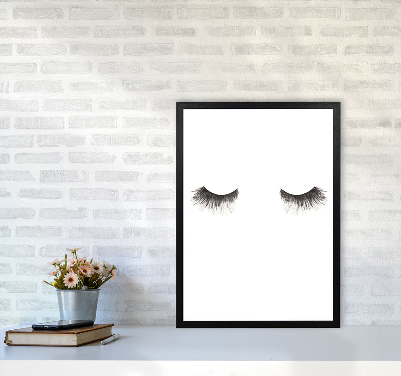 Eyelashes Modern Print A2 White Frame