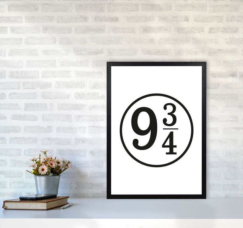 Platform 9 And 3/4 Framed Typography Wall Art Print A2 White Frame