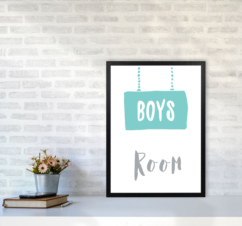 Boys Room Mint Framed Nursey Wall Art Print A2 White Frame