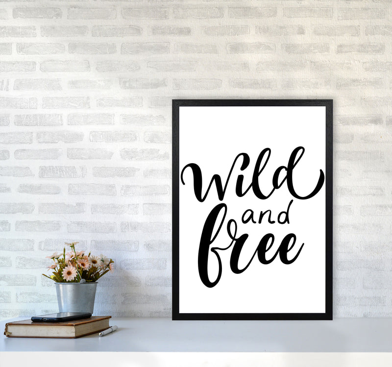Wild And Free Modern Print A2 White Frame