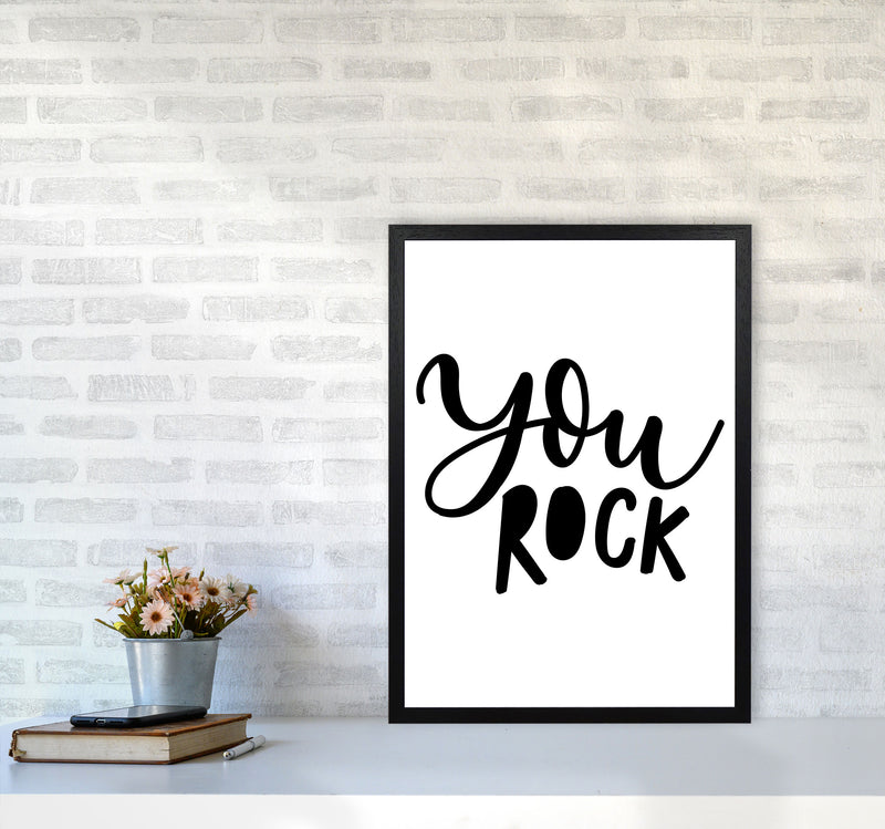 You Rock Modern Print A2 White Frame